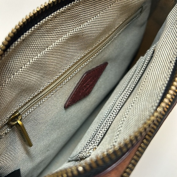 Fossil Campbell Leather Red Crossbody Bag - Picture 10 of 16